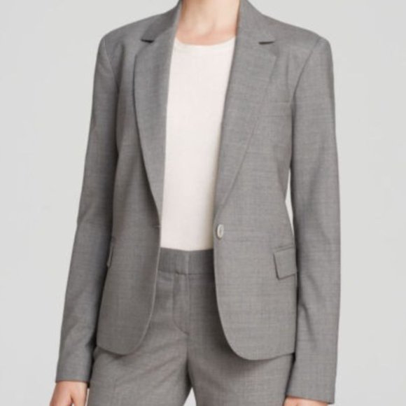 Theory grey blazer on sale
